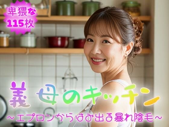 【着衣熟女】義母のキッチン〜エプロンからはみ出る暴れ陰毛〜