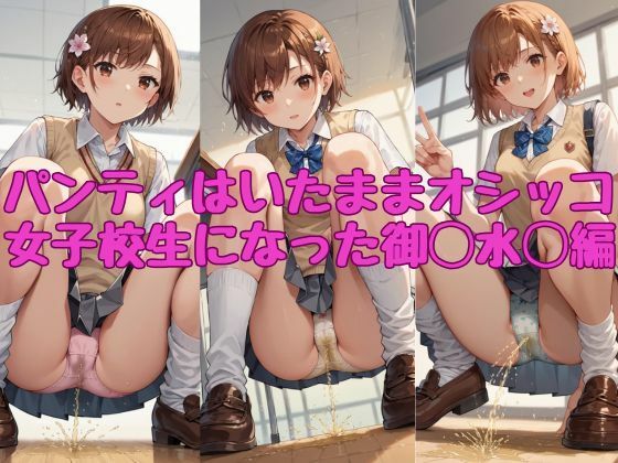 パンティをはいたままオシッコ【女子校生になった◯坂◯琴編】