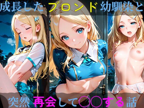 成長したブロンド幼馴染と突然再会して◯◯する話