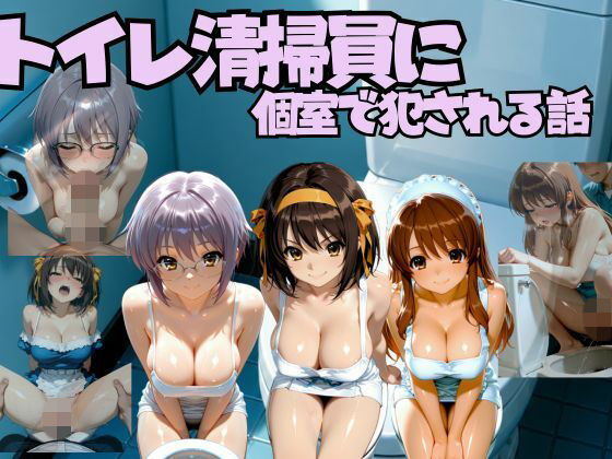 トイレ清掃員に個室で犯●れる話  涼◯ハルヒの憂鬱編