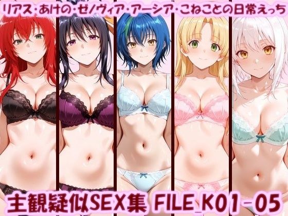 主観疑似SEX集 FILE_K01-05 リアス・あけの・ゼノヴィア・アーシア・こねことの日常えっち