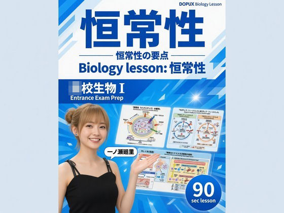【▲20】パンチラガチャ★一ノ瀬廻里 大学に進学し強豪予備校『DOPUX（ドピュックス』で生物I，IIを教える名物講師に！（Vol.044:恒常性）