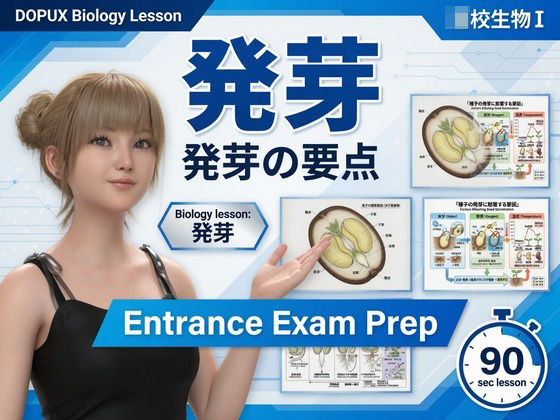 【▲20】一ノ瀬廻里 大学に進学し強豪予備校『DOPUX（ドピュックス』で生物I，IIを教える名物講師に！（Vol.037:発芽）