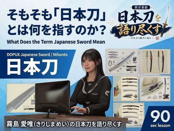 パンチラガチャ★霧島 愛唯（きりしま めい）『日本刀を語り尽くす』第1章-まず「日本刀とは何か」を知る（001-そもそも「日本刀」とは何を指すのか？）