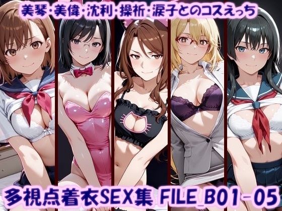 多視点着衣SEX集 FILE_B01-05 美琴・美偉・沈利・操祈・涙子とのコスえっち