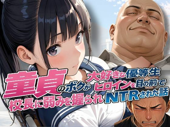 童貞のボクが大好きな優等生ヒロインを目の前で校長に弱みを握られNTRされた話